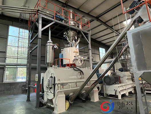 เครื่องผสมพลาสติก PVC Mixer พร้อมระบบจ่ายยาแบบลำเลียงสุญญากาศ