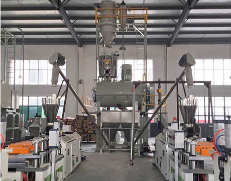 เครื่องผสมพลาสติก PVC Mixer พร้อมระบบจ่ายยาแบบลำเลียงสุญญากาศ