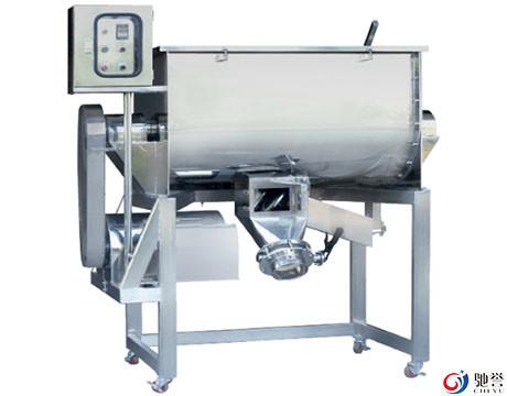 เครื่องผสมแป้ง Ribbon Blender แนวนอนพร้อมระบบลำเลียงสุญญากาศ