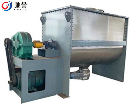 เครื่องผสมแป้ง Ribbon Blender แนวนอนพร้อมระบบลำเลียงสุญญากาศ