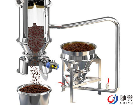 เครื่องผสมแป้ง Ribbon Blender แนวนอนพร้อมระบบลำเลียงสุญญากาศ
