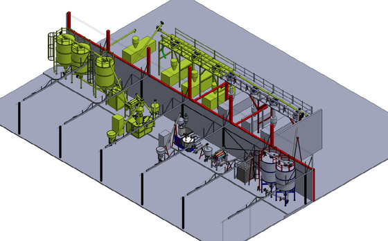 Extruder Feeding PVC Dosing Mixing System สำหรับอุตสาหกรรมพลาสติก