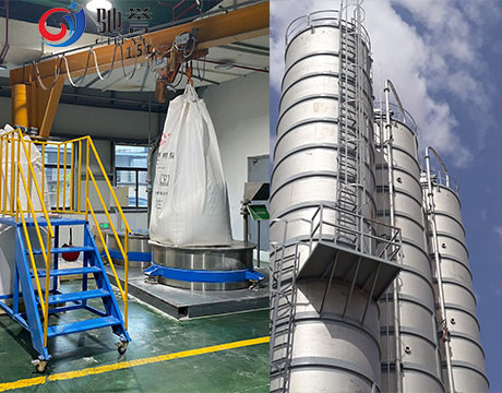 ระบบลำเลียงผสมยาอัตโนมัติสำหรับเครื่องอัดรีดโปรไฟล์หน้าต่าง PVC