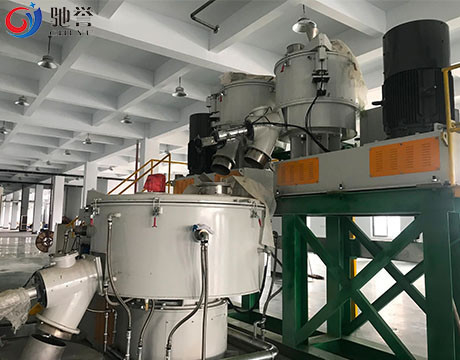 เครื่องผสมยางผสมผง Pvc พร้อมระบบเติมอัตโนมัติและสถานีบรรจุถุงจัมโบ้